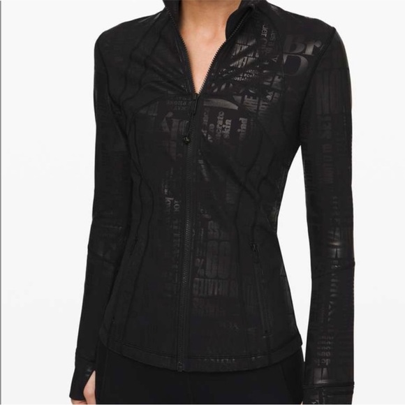 LULULEMON DEFINE JACKET 20YR FOIL MANIFESTO BLACK Spark fitted limited edition - Picture 6 of 9